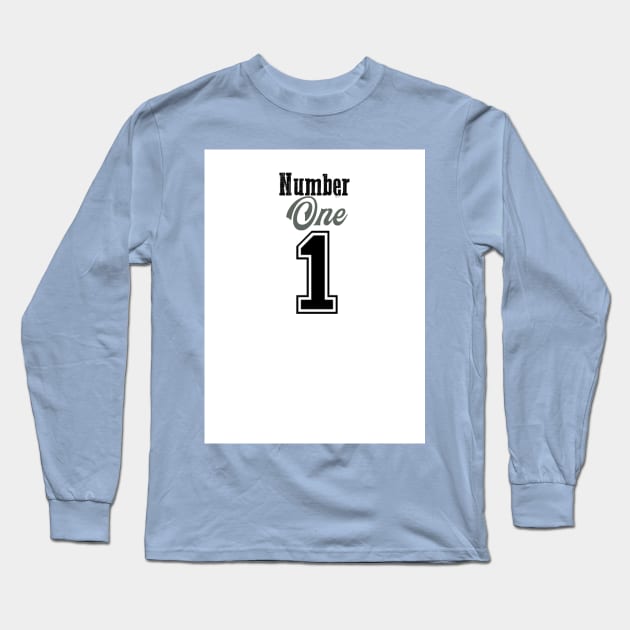 Number One Long Sleeve T-Shirt by MilosM